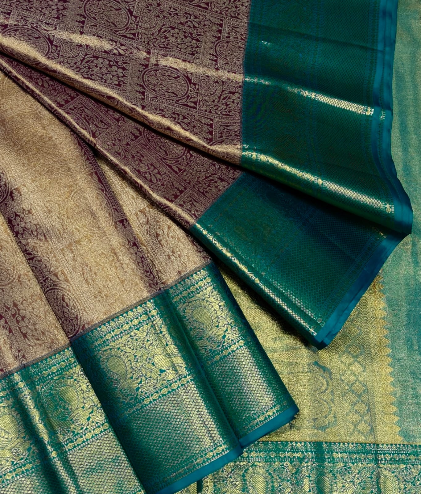 Green Soft Silk Kanjivaram Saree